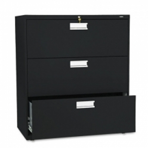 Hon Black 3 drawer Lateral File Cabinet - Allsold.ca - Buy & Sell Used Office Furniture Calgary